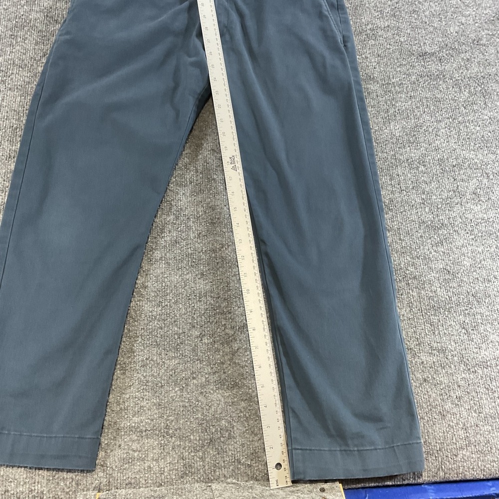 J Crew Flex Slim Fit Chino Pants 32x32 Blue Stretch Flat Front Casual Dress Mens - Picture 10 of 12